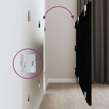 thumbnail of Décoshop26 - Tête de lit accessoire couchage chambre à coucher meuble murale 166 x 3 x 60 cm bois massif noir TDL0202522