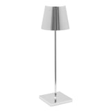 thumbnail of Poldina Pro gepolijst chroom LED-tafellamp, oplaadbaar en dimbaar met batterijduur tot 12 uur