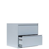 thumbnail of Lüllmann® Hängeregistraturschrank, 2 Schubladen zweibahnig, 705 x 760 x 620 mm, lichtgrau