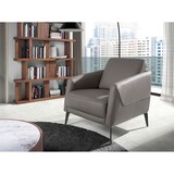 thumbnail of Angel Cerdá  Donkergrijze leren fauteuil 5134C