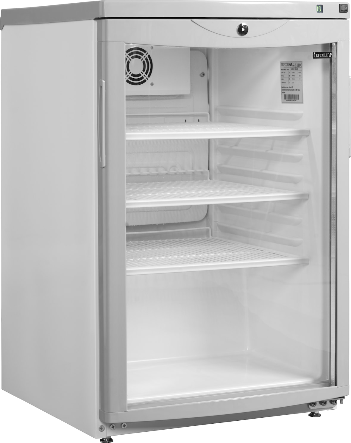 TEFCOLD Flaschenkühlschrank BC85 w/Fan 92l Weiß