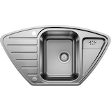 thumbnail of BLANCO LANTOS 9 E-IF Eckspüle / Edelstahl / Bürstfinish / Excenter -