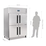 thumbnail of Armoire négative 1200 Litres, 4 portillons GN 2/1, 700 W, 220 V - MONO