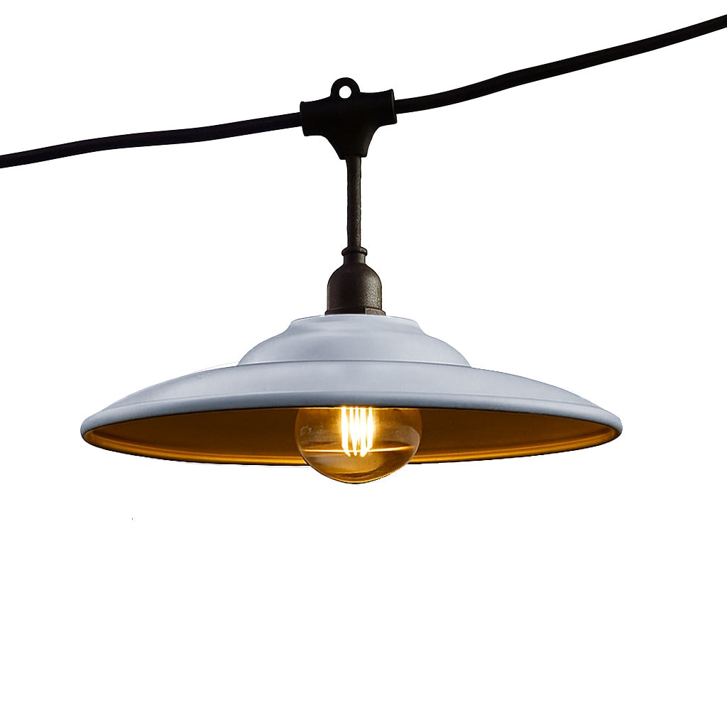 Guirlanda de chapéu de aço 6M 10xE27 BOWL