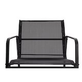 thumbnail of Tarrington House Sala de estar exterior de 4 peças, aço/ vidro/ textileno, 2 poltronas, 1 sofá 2 lugares, 1 mesa de centro, preto