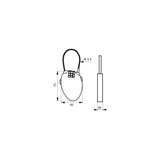 thumbnail of Cadenas à code Zipper, intérieur, cable 0.55m, 3 chiffres, noir - THIRARD