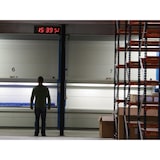 thumbnail of Parede, digital, preto, relógio vermelho relógio