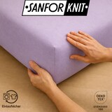 thumbnail of EXKLUSIV HEIMTEXTIL Frottee Spannbettlaken 120 x 200 cm Flieder 80% Baumwolle 20% Polyester  Öko - Tex Zertifiziert Bed-Sheet Bettlaken Spannbetttuch