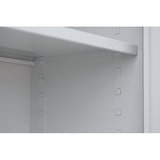 thumbnail of Lüllmann® Flügeltürenschrank, 5 OH, 1950 x 925 x 422 mm, lichtgrau/feuerrot
