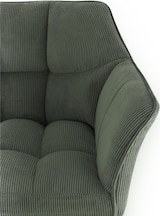 thumbnail of Barhocker Damaso Cord grün/weiß