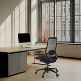 thumbnail of Bureaustoel / draaistoel COLORE rugleuning mesh / zitting stof zwart hjh OFFICE