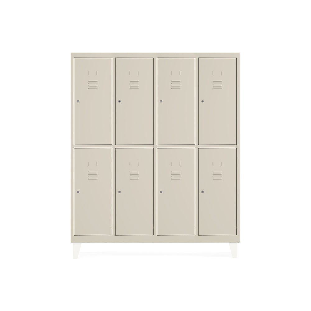 Rocada taquilla soldada 30cm (300mm) 4 módulos 2 puertas cuerpo arena + puertas arena