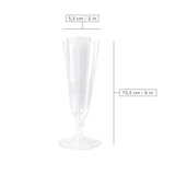 thumbnail of HEKU 144 Stück Sektgläser aus Kunststoff - praktisch & bruchfest, wiederverwendbar - Ideal für Events, Hochzeiten & andere Feste, elegantes Design