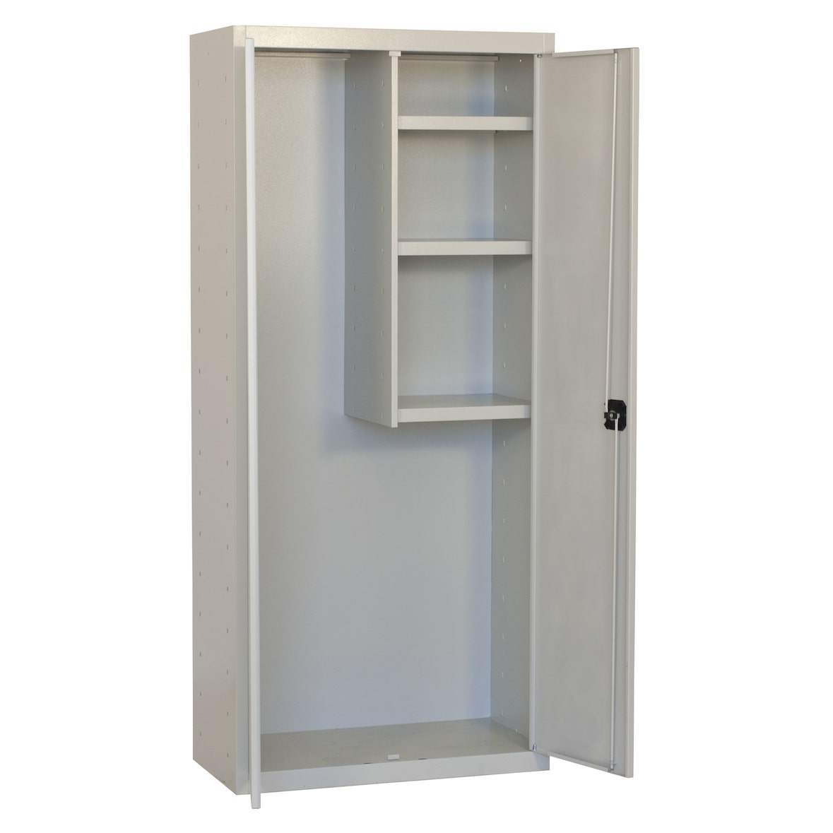 SimonRack Armoire Métallique de Rangement 1800x600x400, 1 Porte, 4 Étagères, Charge 75 kg par Niveau, Gris - Simonlocker