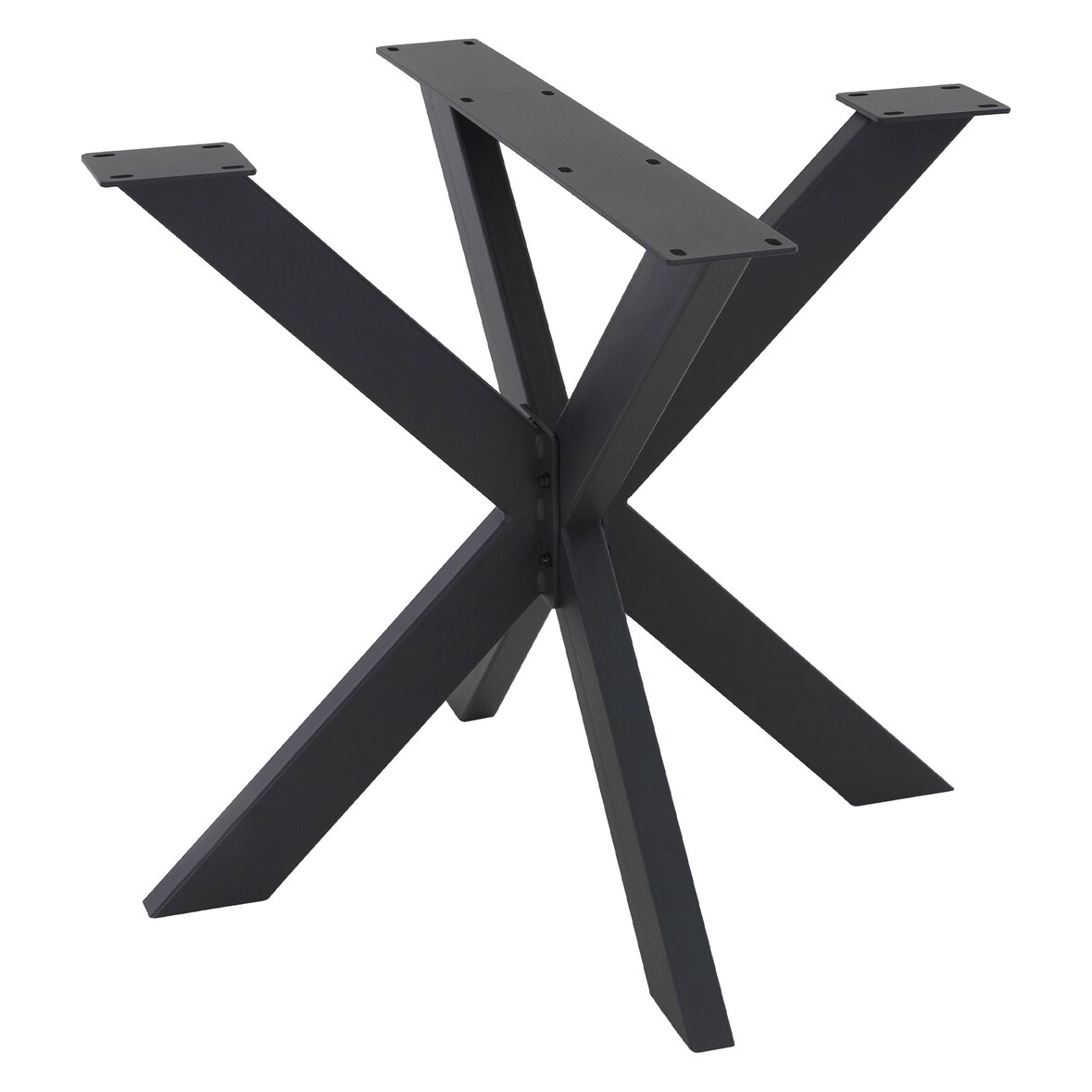 Tischbeine X-Design 85x71x85 cm schwarz aus Metall