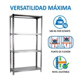 thumbnail of SimonRack Metallregal, 1500x1000x400 mm, 4 Ebenen, Metallboden, 180 kg Biegepunkt, Verzinkt - Simonclick