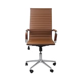 thumbnail of Cadeira de Escritório com Rodas Elegance 116x89x60cm Castanho Thinia Home