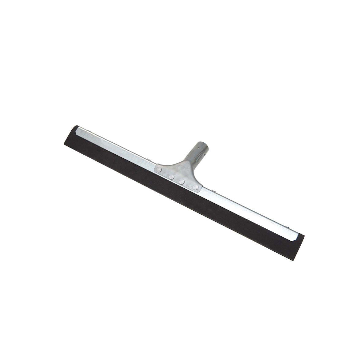 METRO Professional Escobilla de goma para suelos, reforzado, metal / goma, 45 cm, plateado / negro