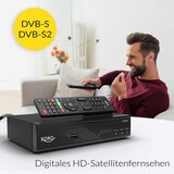 thumbnail of XORO HRS 8659 Digitaler DVB-S2 HDTV Satelliten-Receiver HDMI & SCART Anschluss Unterstützt Unicable Digitaler Audioausgang USB 2.0 Media Player black