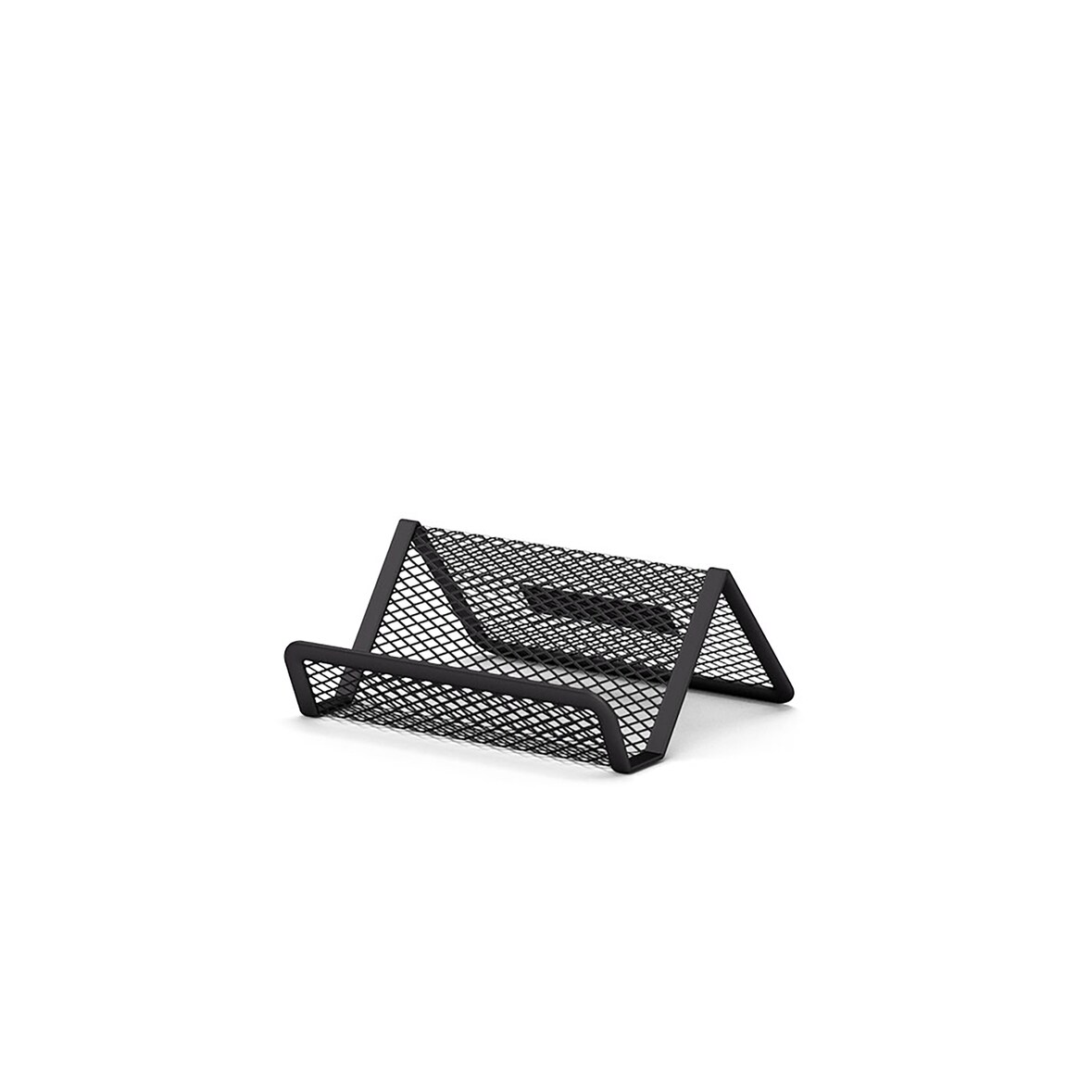 Visitenkartenhalter Metall 9,8x7x4,5cm Schwarz Kartenhalter Visitenkartenständer Aufbewahrung Büro Empfang Aufsteller Ablage für Visitenkarten Notizen