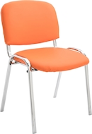 Chaise Cantilever XL Anubis CLP En Similicuir Noir, Piètement Métal Luge Avec Accoudoirs
