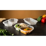 thumbnail of 246x DUNIFORM PP Schale Take-Away 250 x 159 x 45 mm Transparent 2-Teilung