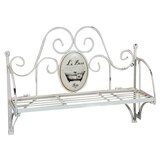 thumbnail of Mensola a muro "Le Bain" in ferro battuto finitura Shabby 55,5x19x43 cm Accessorio bagno