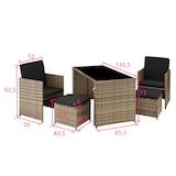 thumbnail of tectake Conjunto de ratán Palermo   natural - 403563