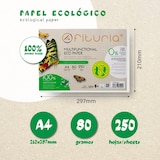 thumbnail of Papel Reciclado A4 de 80gr, 250 Folios 100% Fabricado con Papel Reciclado Color Natural Apto para Impresora Laser e Inkjet - Ofituria