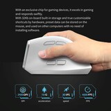 thumbnail of Souris Ergonomique Sans Fil 9 Boutons Avec Prise Verticale Et Lumières RGB Blanc YONIS