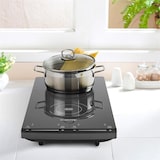 thumbnail of VariCook Slim Induktionskochfeld 2 Kochplatten 2900W 60-240 °C schwarz Schwarz