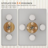 thumbnail of Esstisch rund Holz Eiche Ø70x76 cm platzsparend mit stabiler Basis