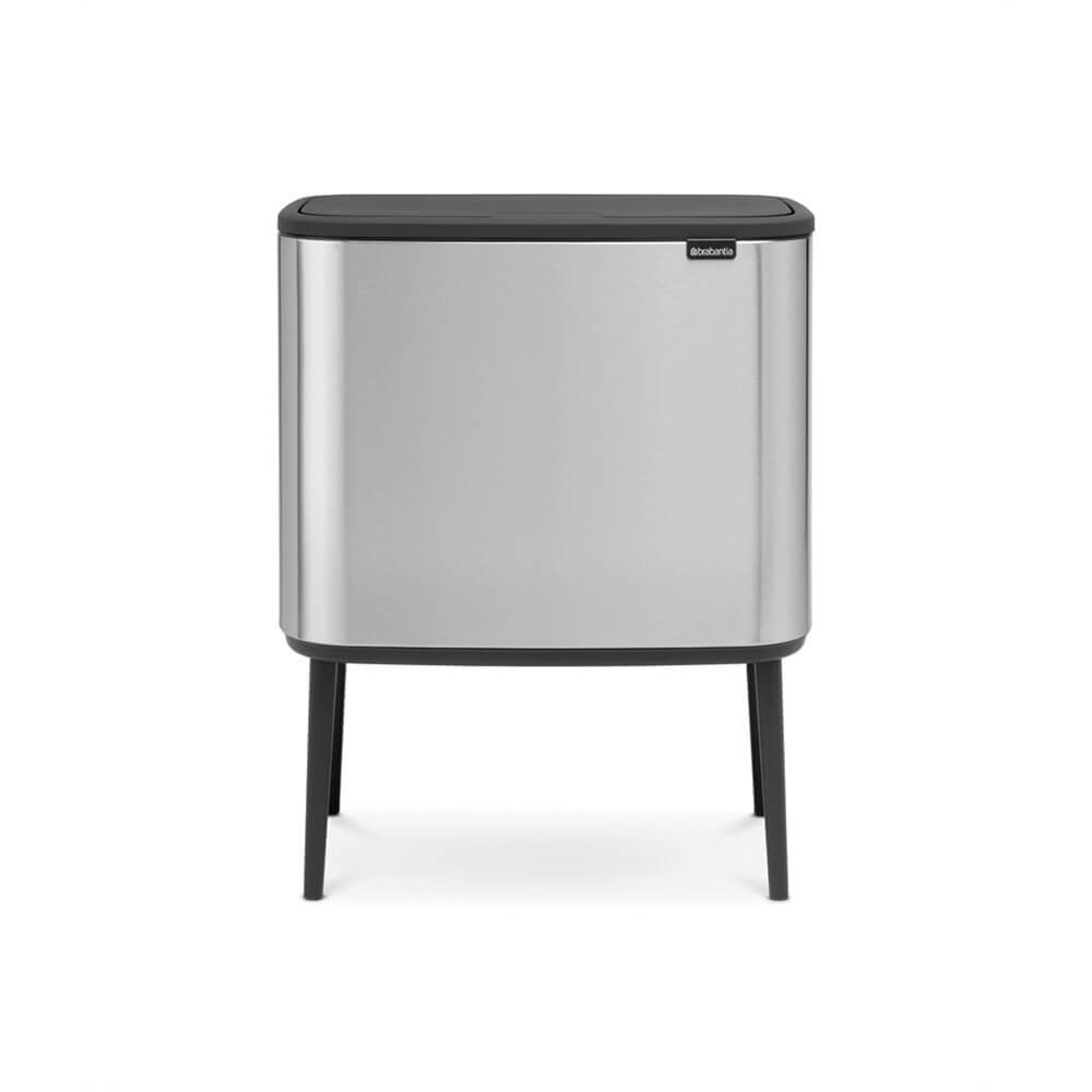 Brabantia 316227 Mülleimer 34 l Rechteckig Kunststoff, Stahl Edelstahl