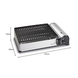 thumbnail of Tragbarer Gasgrill 1900W, Antihaftbeschichtete Gasplancha mit Tasche, Ideal für Camping, Terrasse, Balkon KEMPER