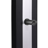 thumbnail of Sined Ella Nera Inox Doccia In Alluminio Solare Da 40 l Nero Fascia Inox