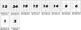 thumbnail of Caja con 100 hojas tamaño A4 de etiquetas con cantos rectos de 70X36 MM