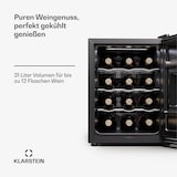 thumbnail of Klarstein Silent Vino 12 Uno Weinkühlschrank 31 L / 12 Fl 5-18 °C Touch Schwarz