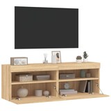 thumbnail of vidaXL TV-Wandschränke mit LED-Leuchten 2 Stk. Sonoma-Eiche 60x30x40cm