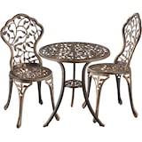 thumbnail of tectake Ensemble table bistrot LYON en aluminium pour 2 personnes - noir/gris - 406104