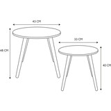 thumbnail of Tables gigognes bicolores Scandi (Lot de 2) Rose The Home Deco Factory