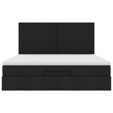 thumbnail of vidaXL Ottoman-Bett mit Matratze & LEDs Schwarz 160x200 cm Stoff