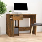 thumbnail of vidaXL Bureau 100x50x75 cm bewerkt hout gerookt eikenkleurig