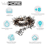 thumbnail of WellHome - Guirnalda Clúster de 800 Luces LED Blancas extra cálidas con 8 funciones y temporizador - 12 metros