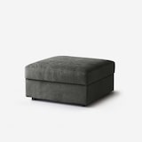 thumbnail of Pouf poggiapiedi divano modulare tessuto idrorepellente 80x80 Cortina - Grigio Scuro-5POUFCOR1005