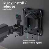 thumbnail of ONKRON Monitor Halterung 2 Monitore für 13 - 32 Zoll Bildschirme bis 10 kg pro Arm, Gasdruckfeder Monitorhalterung,VESA 75x75 - 100x100,Schwarz G160-B