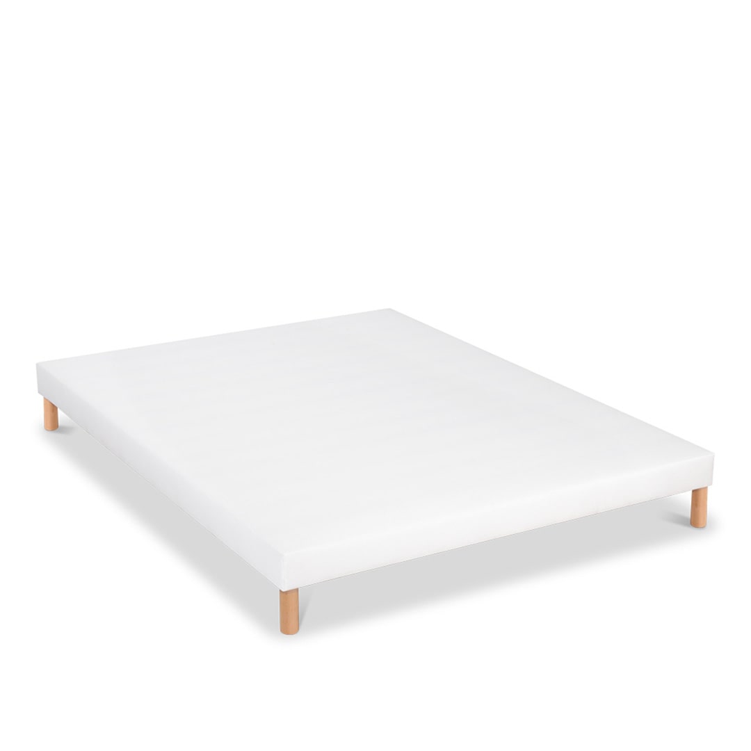 Sommier tapissier  2 places  Epaisseur 13 cm  Blanc (pieds non inclus)  140x200 cm CAPUCINE BELLECOUR