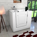 thumbnail of Sitzwanne Whirlpool Badewanne mit Tür S02WP-TH-B-R 100x78cm