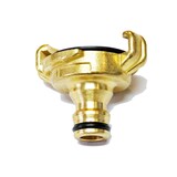 thumbnail of Messing Gartenschlauch Adapter Übergang GK auf Steckkupplung