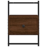 thumbnail of Table de chevet murale chêne brun 35x30x51 cm bois d'ingénierie – Modèle Modern Wood