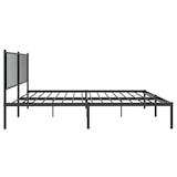 thumbnail of vidaXL Bedframe met hoofdbord metaal zwart 140x200 cm